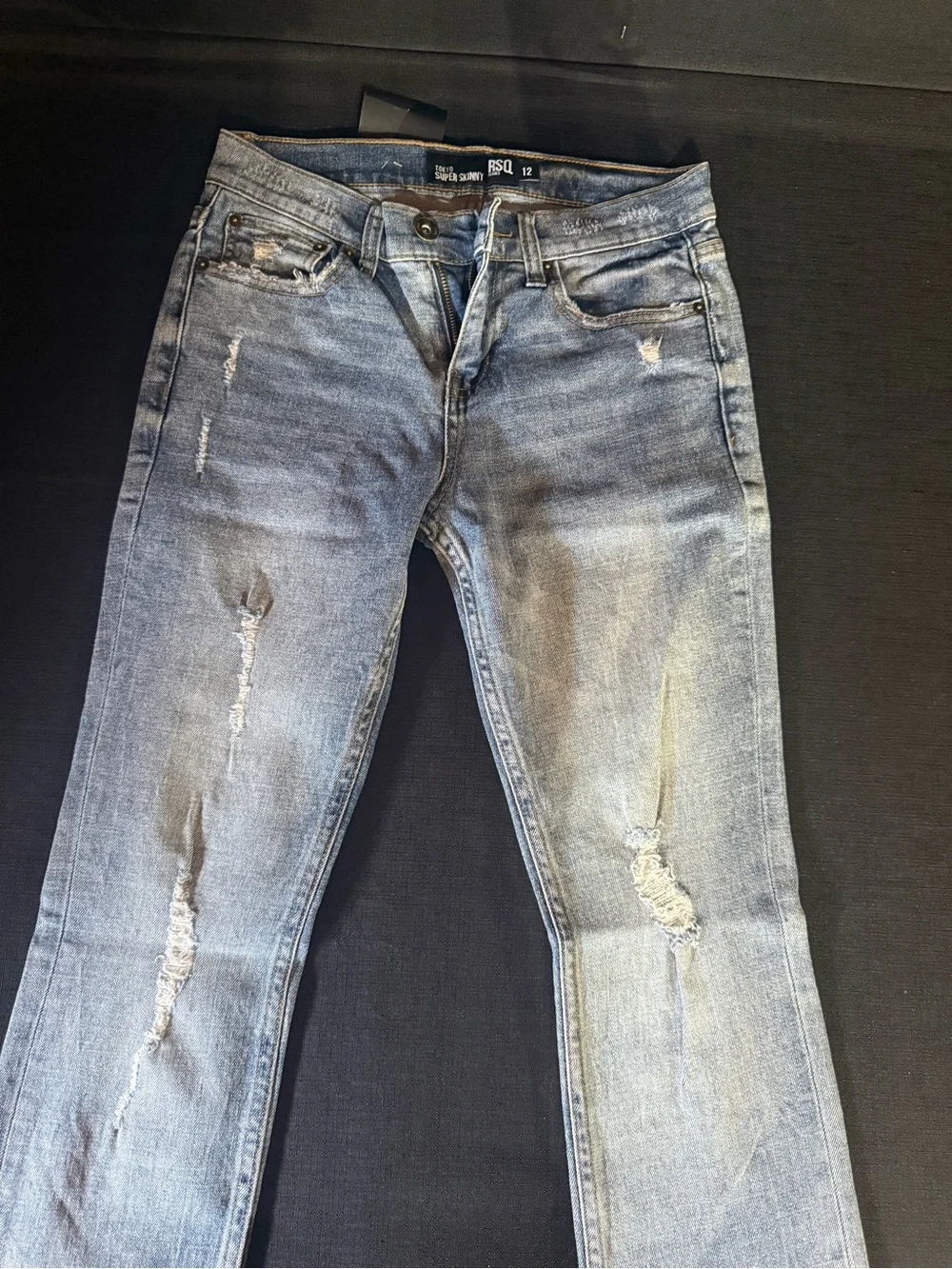 RSQ Kids Light Blue Distressed Slim Jeans